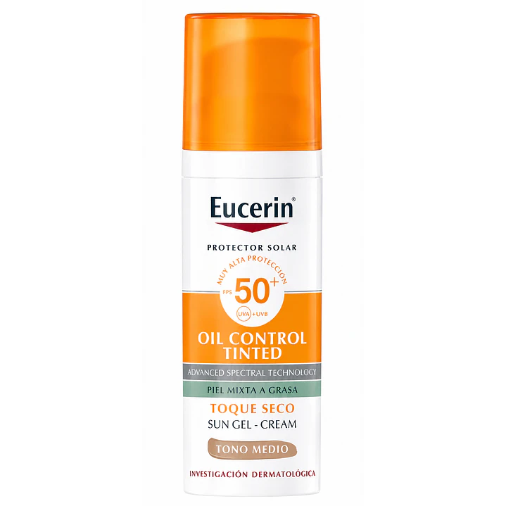 Eucerin Oil Control Tinted FPS50+ Tono Medio 50 Ml 1