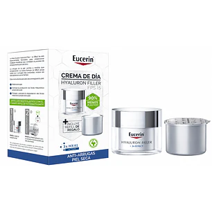  Pack Eucerin Hyaluron-Filler Crema Día FPS15 50 ml + Refill 50 Ml