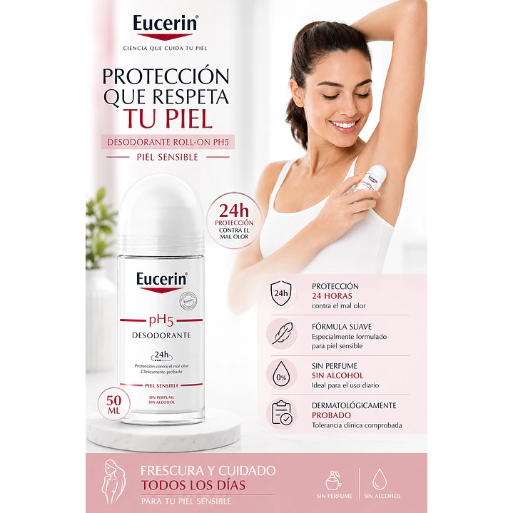 Eucerin pH5 Desodorante Roll-On 50 Ml 3