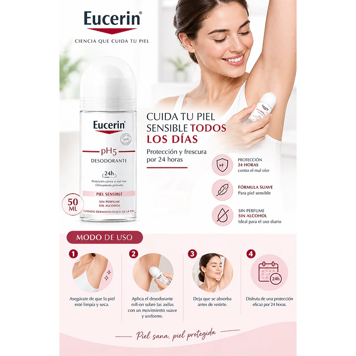 Eucerin pH5 Desodorante Roll-On 50 Ml 4