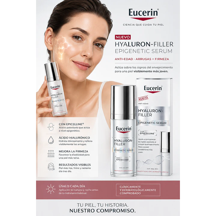 Eucerin Hyaluron Filler Epigenetic Serum Anti Edad 30 Ml 5