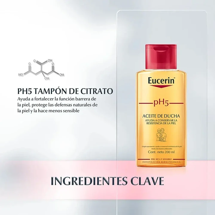 Eucerin pH5 Aceite de Ducha Fortalecedor y Protector 200 Ml 4