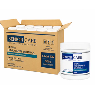 Senior Care Crema Anti Escaras Oxido de Zinc 500 Grs Caja X12