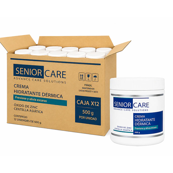 Senior Care Crema Anti Escaras Oxido de Zinc 500 Grs Caja X12 1