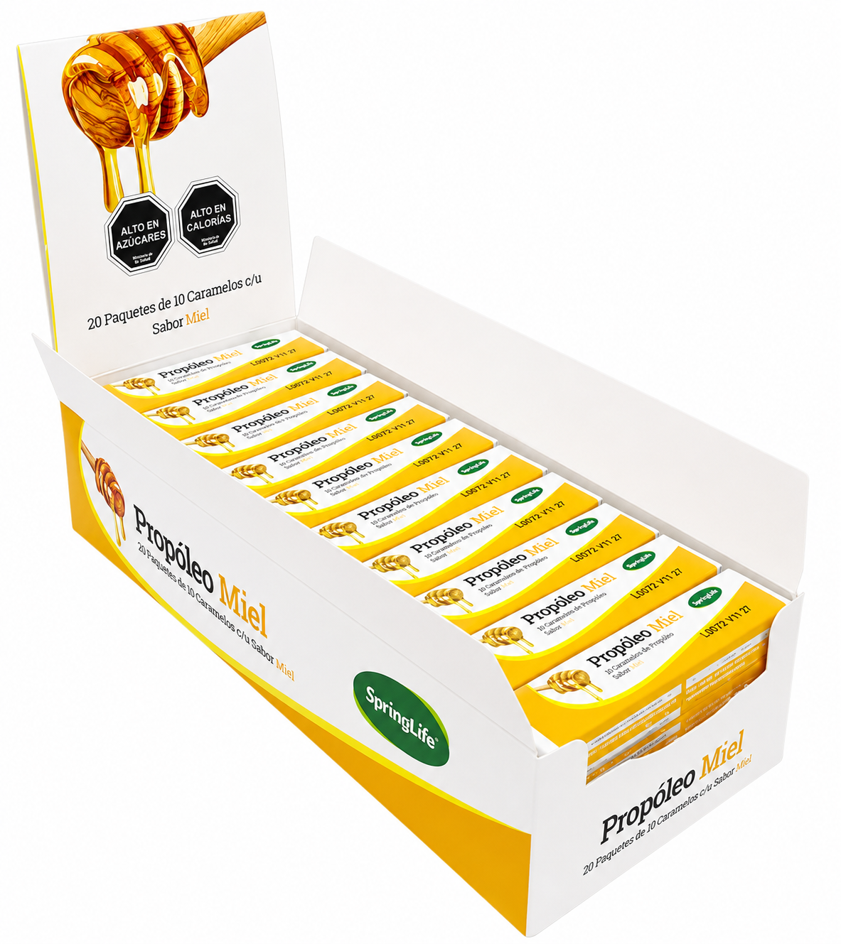 Propoleo Miel Caramelo Springlife Caja X20