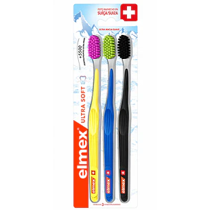 ,Cepillo De Dientes Elmex Ultra Soft 3 Unidades