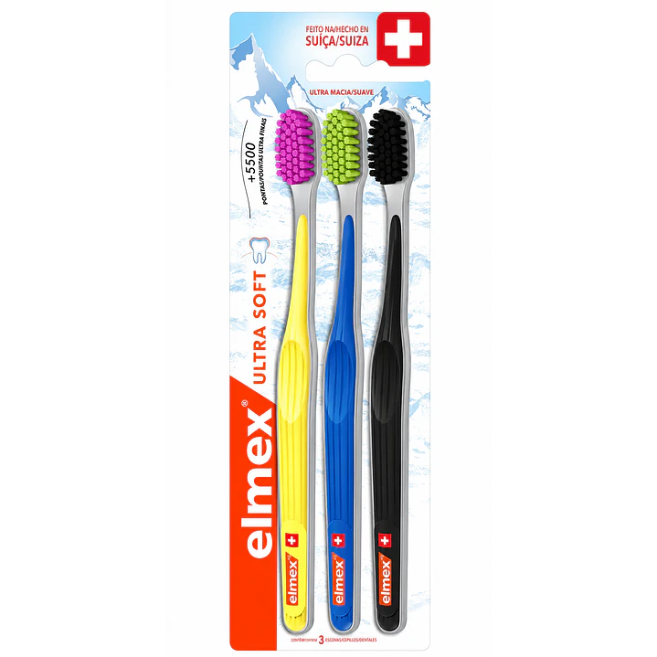 ,Cepillo De Dientes Elmex Ultra Soft 3 Unidades 1