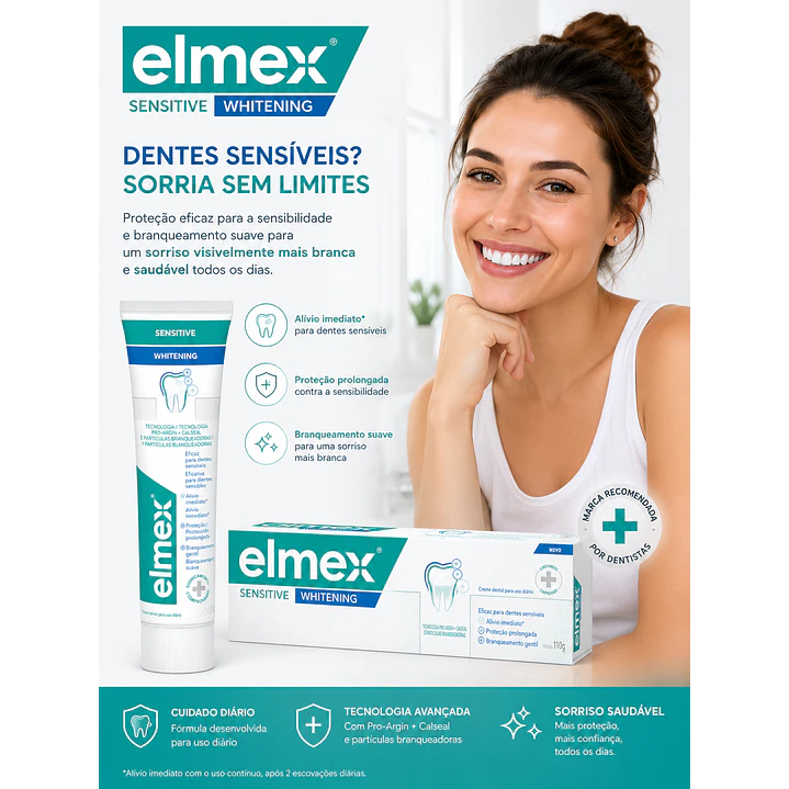 Crema Dental Sin Gluten Elmex Sensitive Whitening 110 G 3