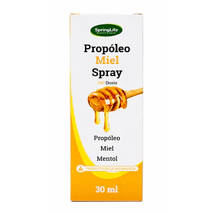 Propoleo Miel Spray Springlife Alivio Garganta 30 Ml 