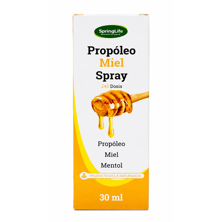 Propoleo Miel Spray Springlife Alivio Garganta 30 Ml  1
