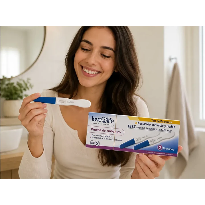 Test De Embarazo Love & Life 99% Precisión Caja X2 Unidades 2