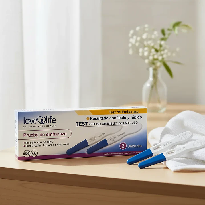 Test De Embarazo Love & Life 99% Precisión Caja X2 Unidades 5