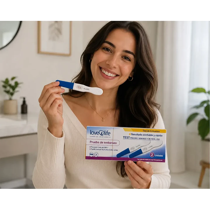 Test De Embarazo Love & Life 99% Precisión Caja X2 Unidades 6