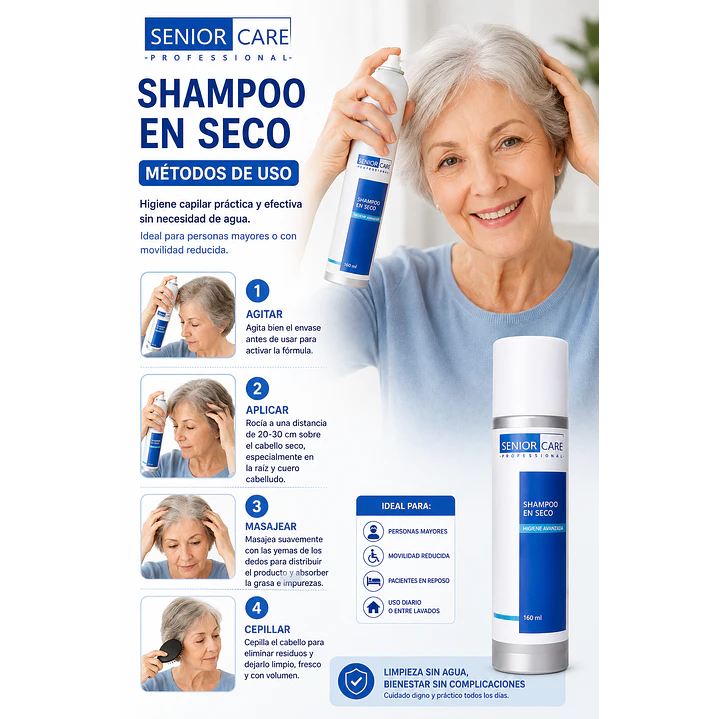 Senior Care Shampoo En Seco 160 Ml  4