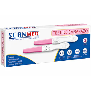 Test Rapido De Embarazo Scanmed Lapiz 99% Exactitud (2 Test)
