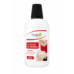 Limpiador Heridas Family Set Antiseptico Sin Enjuage 200 Ml 