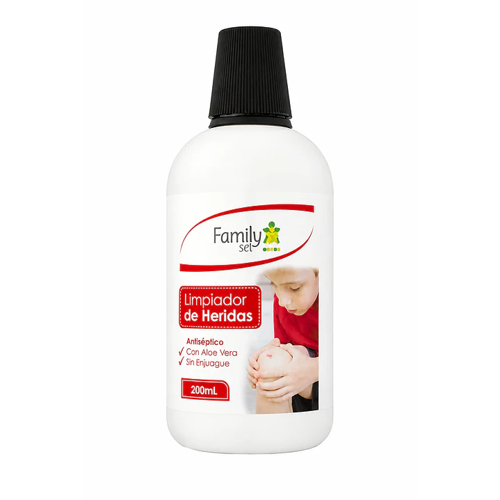 Limpiador Heridas Family Set Antiseptico Sin Enjuage 200 Ml  1