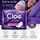 Cloe Toallas Higiénicas Nocturnas Ultrafina Con Alas X7 Unid Pack X6  - Miniatura 4