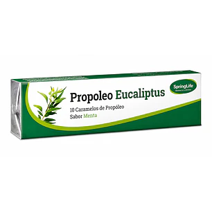 Caramelo Propoleo Eucaliptus Springlife 10 Unidades