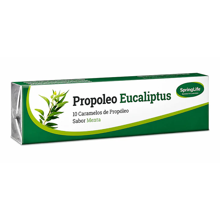 Caramelo Propoleo Eucaliptus Springlife 10 Unidades Caja X20 2