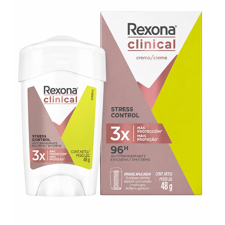 Rexona Clinical Mujer Desodorante Stress Control 96h 48Gr 2