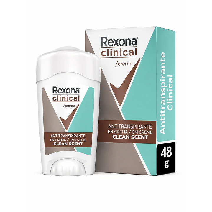 Rexona Clinical Desodorante en Crema Cleant Scent 96h 48Gr 2