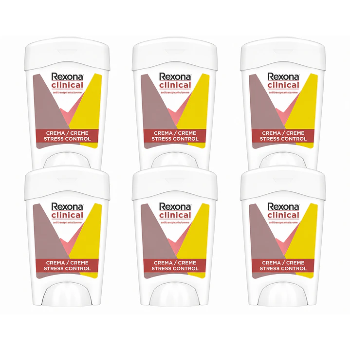 Rexona Clinical Mujer Desodorante Stress Control 96h 48Gr Pack X6 1