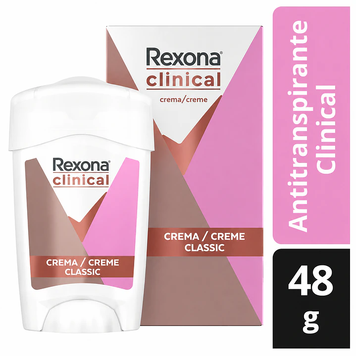 Rexona Clinical Classic Desodorante Crema 96h 48Gr Pack X6 2