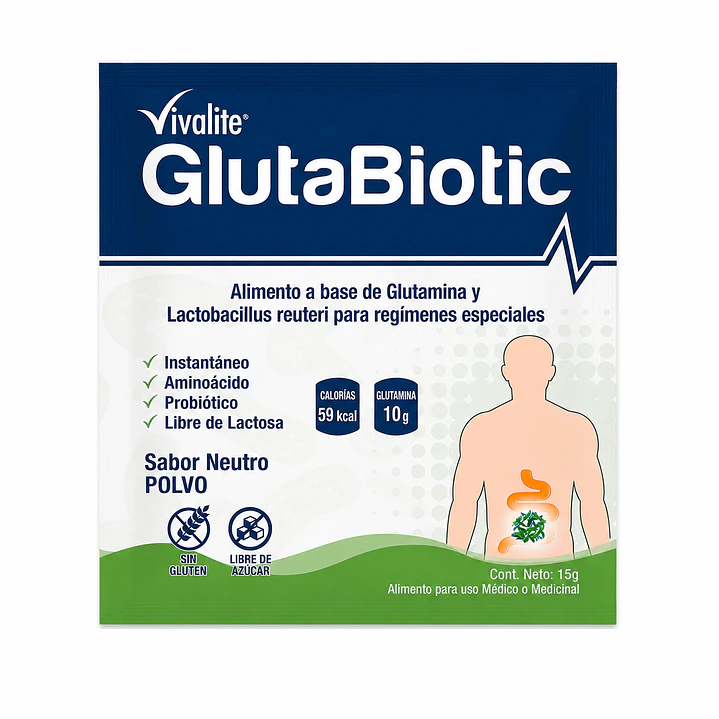 Vivalite GlutaBiotic Restaurador Intestinal 15Gr Pack X3 2