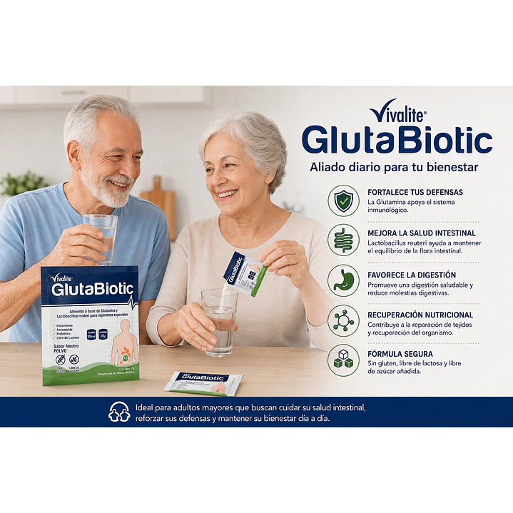 Vivalite GlutaBiotic Restaurador Intestinal 15Gr Caja X7 3