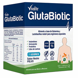 Vivalite GlutaBiotic Restaurador Intestinal 15Gr Caja X7