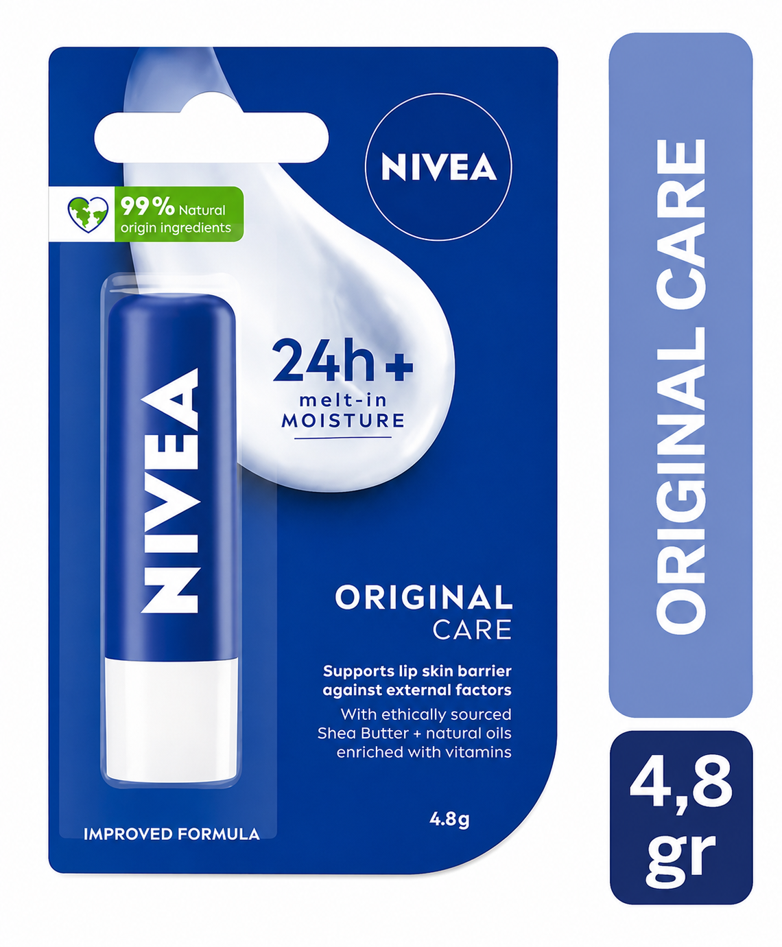 Balsamo Labial Nivea Essential Care Hidratante 4,8 G