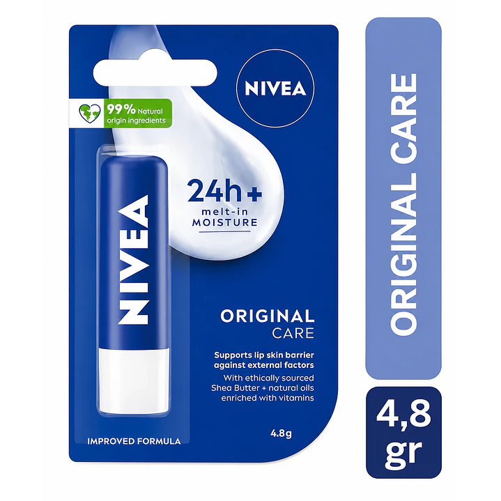  Balsamo Labial Nivea Essential Care Hidratante 4,8 G 1