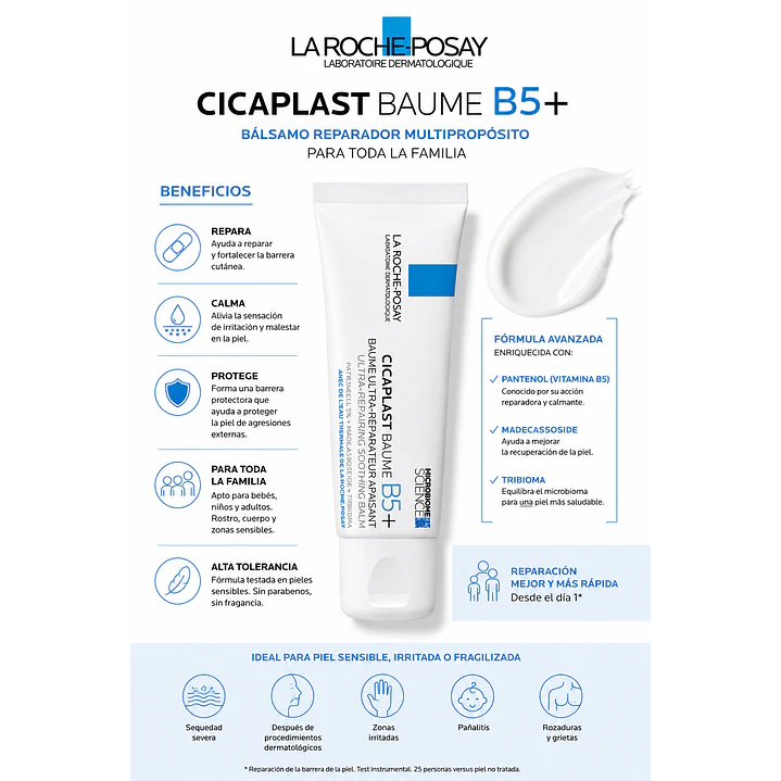 Cicaplast Baume B5+ Balsamo Reparador La Roche-Posay 40 Ml 7