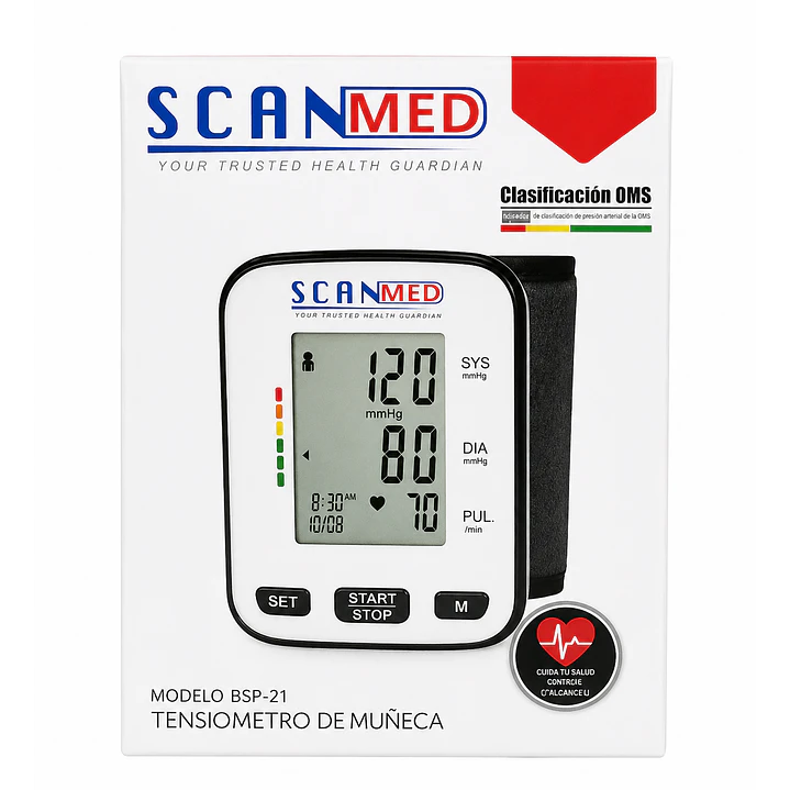 Tensiometro Toma Presion Muñeca Scanmed Bsp-21 3