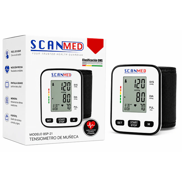 Tensiometro Toma Presion Muñeca Scanmed Bsp-21 1
