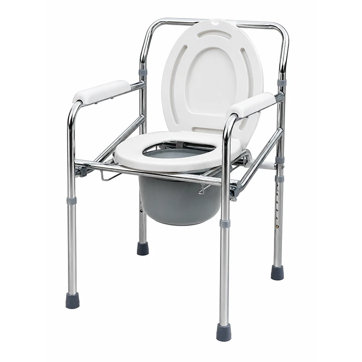 Inodoro Cromado Vitality Tipo Guardian Baño Portatil Plegable 1