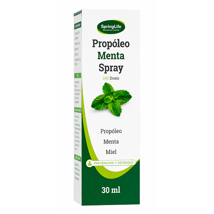 Propoleo Menta Spray Springlife 30Ml Pack X6 2