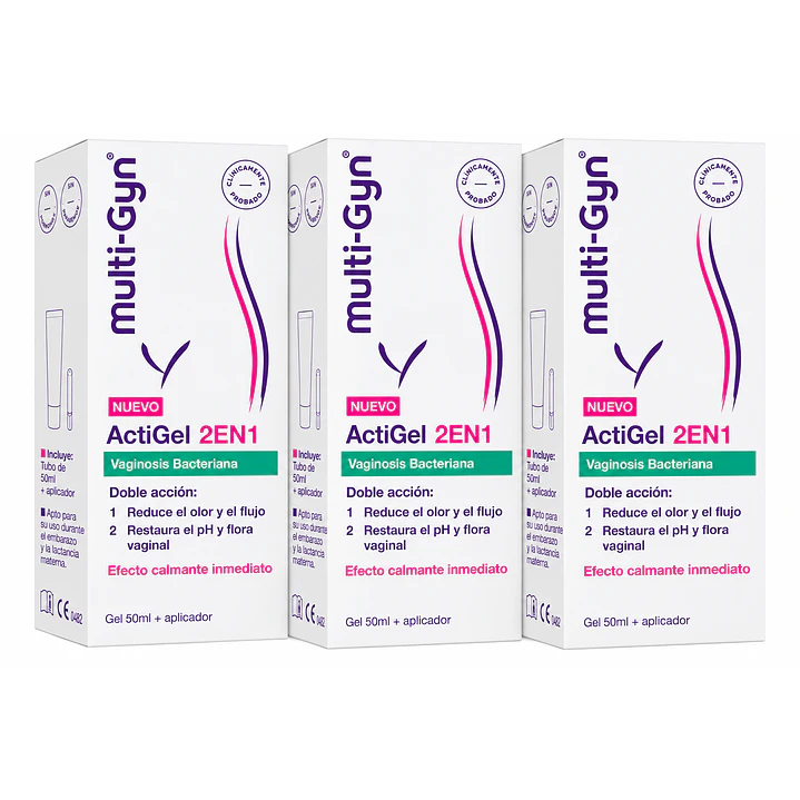 Gel Vaginal MultiGyn Actigel 50 ml Pack X3 1