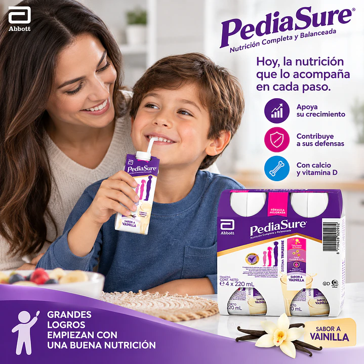 Pediasure Vainilla Liquido 4 X 220Ml 5