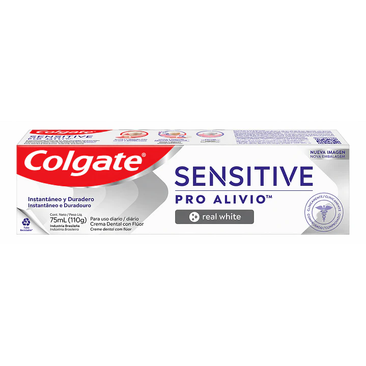 Crema Dental Colgate Sensitive Pro Alivio Real White 110 G 1