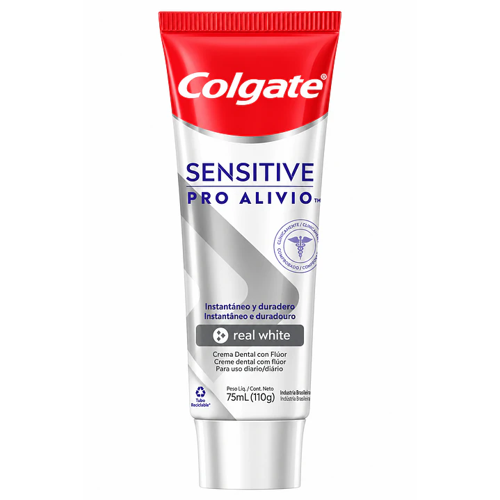 Crema Dental Colgate Sensitive Pro Alivio Real White 110 G 2