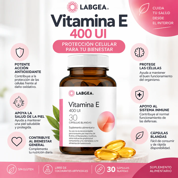 Vitamina E 400 UI Labgea 30 Cápsulas Blandas Pack X6 5