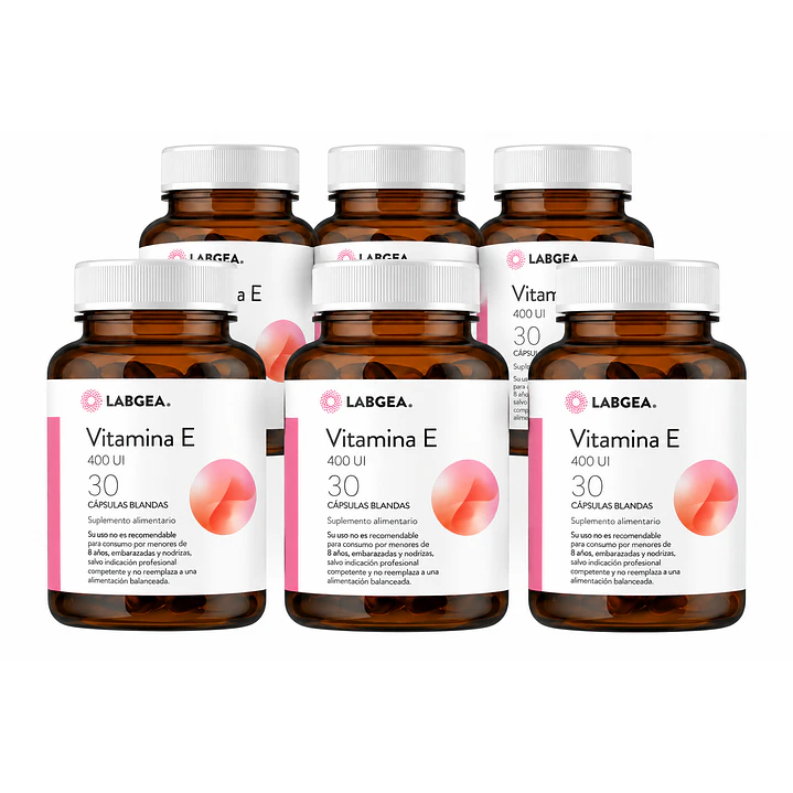 Vitamina E 400 UI Labgea 30 Cápsulas Blandas Pack X6 1