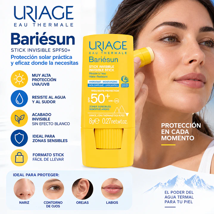 Bariesun Stick Invisible Spf50+ 8gr De Uriage 3