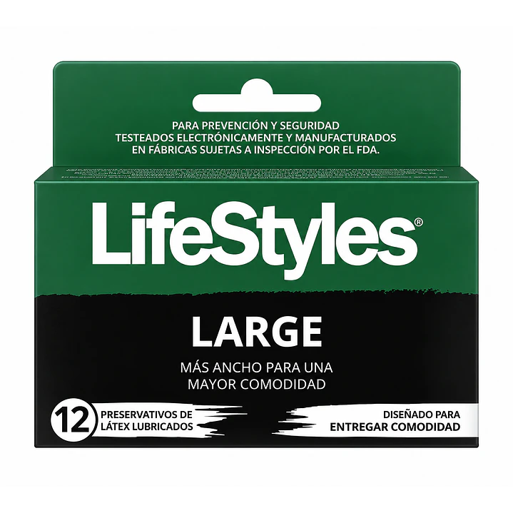 Preservativos LifeStyles Large Caja X12 1