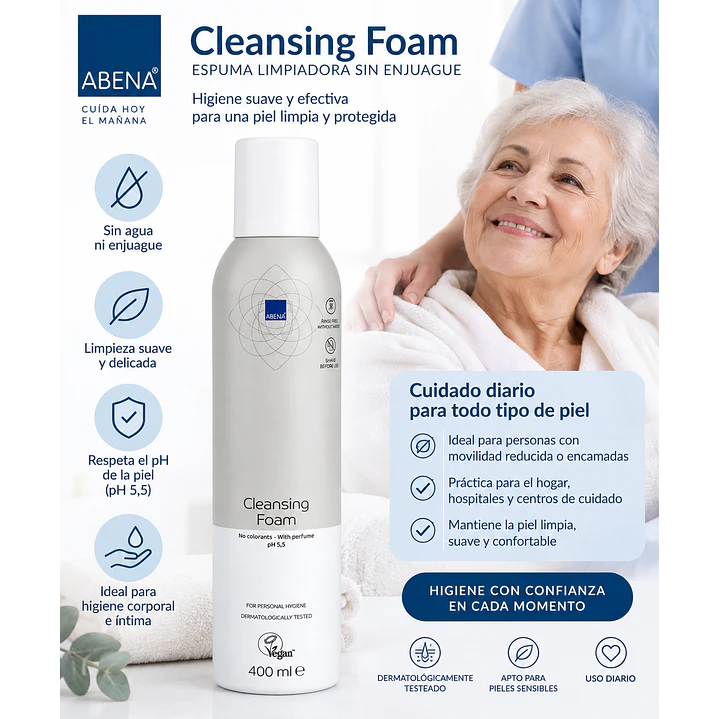 Espuma Europea Limpiadora Abena 400 Ml  3