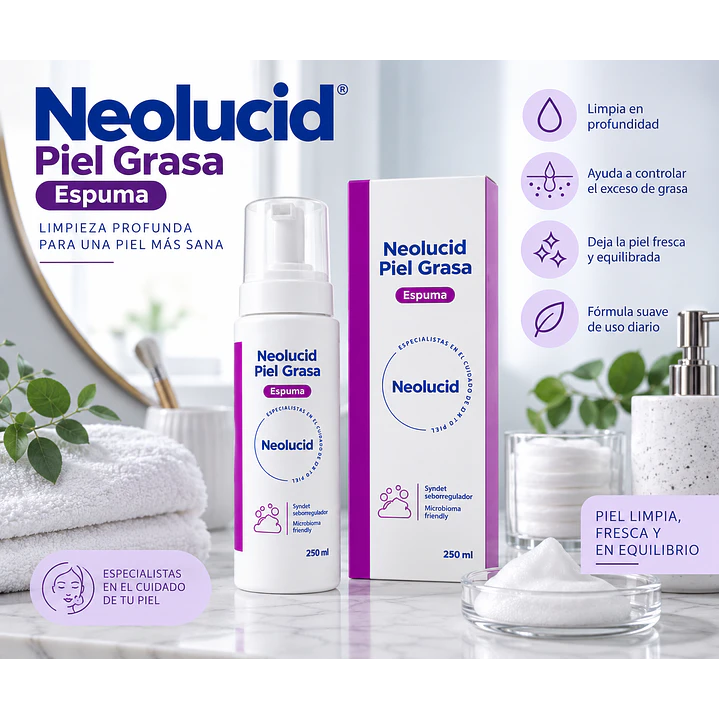 Neolucid Piel Grasa Espuma de Limpieza 230 Ml 4