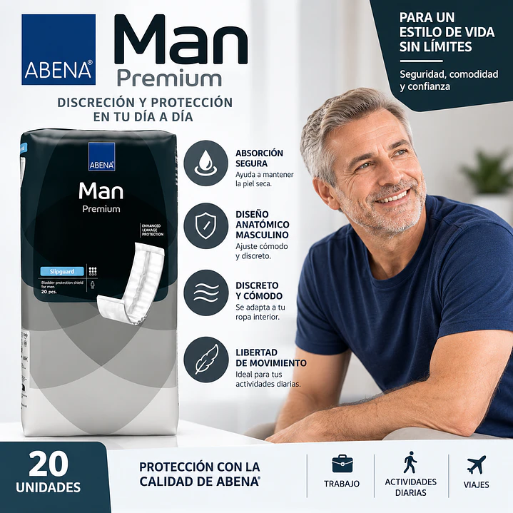 Abena Man Premium Slipguard X20 Unidad  5