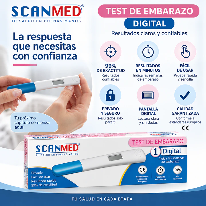 Test de Embarazo Digital Scanmed  3